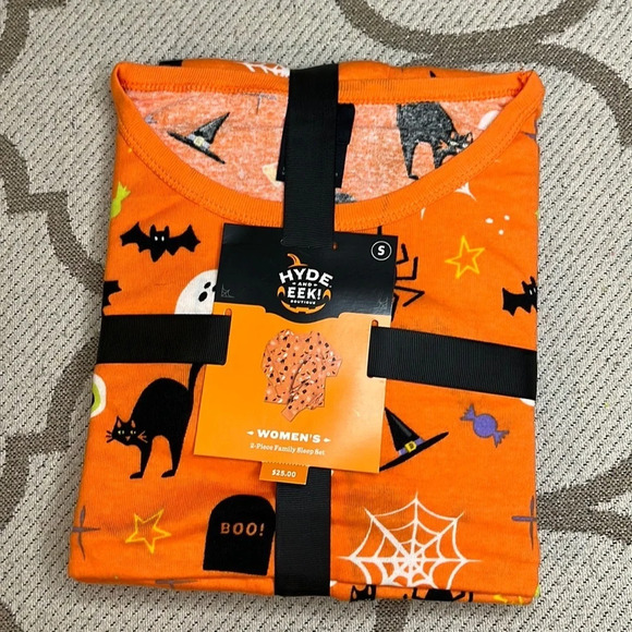 Hyde & Eek Halloween matching long sleeve shirt long pants pajama set - Picture 1 of 5